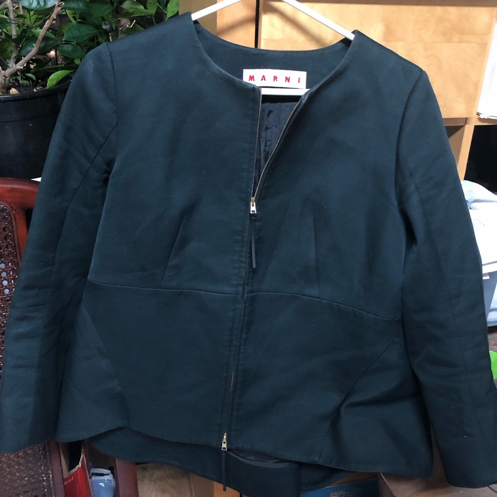 Women’s 42 6 MARNI black Swing Jacket Vintage